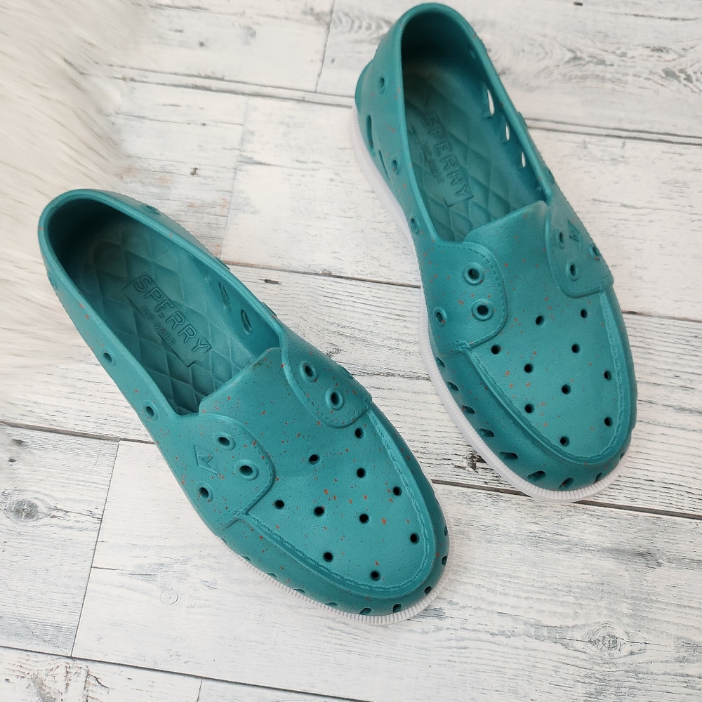 Sperry Teal Flats